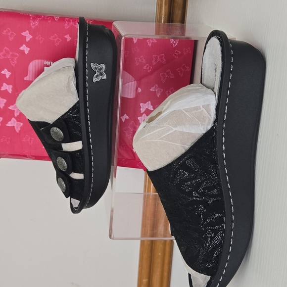 Alegria Julee Black Comfort Sandals Size 9 EU 39 Adjustable Straps - Picture 7 of 13